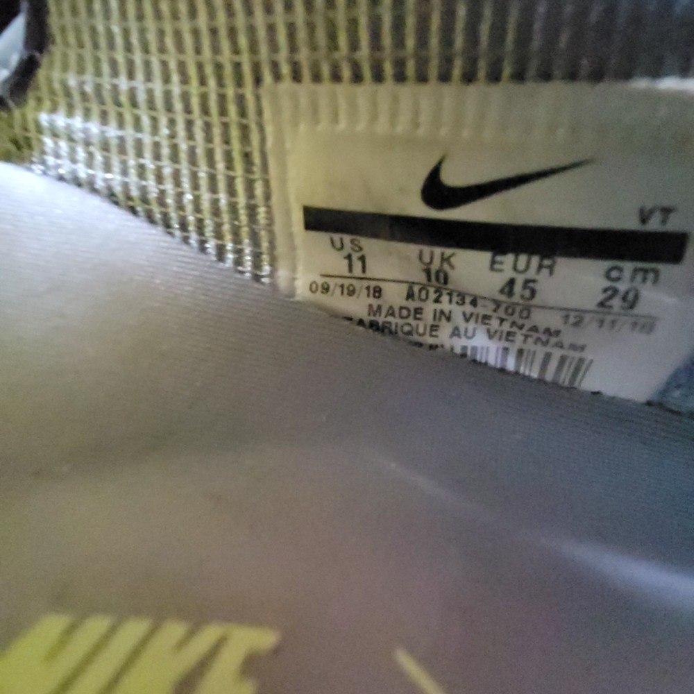 Nike x CLOT Air Max 97 Haven Volt Men's Size 11 US Dark Grey Shoes AO2134-700 - Picture 10 of 10